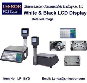 Wholesale led dot matrix: LP-16 Barcode Label LCD Scale, Supermarket Thermal Printer Scales, Mutil-Language Computing Weighing