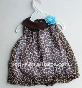 Wholesale Girls' Dresses: Beautiful Two-layer Dress for Newborn Baby Girl Wear