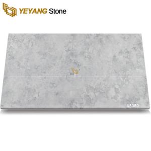 Wholesale quartz stone sink: Grey Artificial Stone Countertop Quartz Slabs A5050