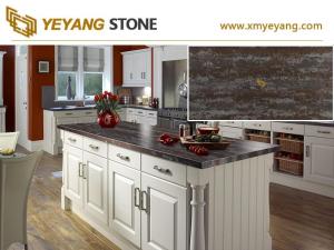 Wholesale stone slab: Grey Modern Artificial Stone Counter Top Quartz Big Slabs A5051