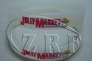 Wholesale rubber bracelet: Professional Screen Printed Silicon Rubber Bracelets