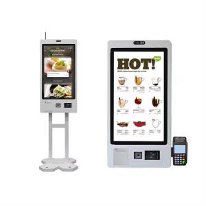 Wholesale multi functional smart card reader: Self Service Kiosk Ordering Machine Capacitive Payment Terminal Self Checkout Order for Restaurant \