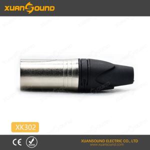 Microphone XLR 3pin Silver Canon Connector Audio Plug