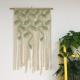 Customize Direct From Factory Handmade Tapestry Leaf Shape Woven Wall Decoration