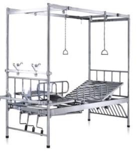 Wholesale stainless steel examination bed: Stainless Steel Hospital Bed   Electric Examination Bed  Luxury Electric Hand Bed