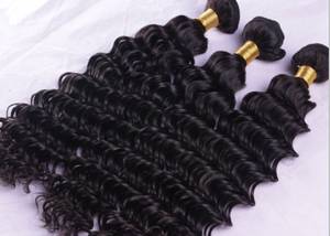 Wholesale bundle hair: 10A Brazilian Deep Wave Virgin HAIR100% Brazilian Human Hair Weave 4Bundle Cheap Brazilian Curly Vir