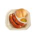 Biodegradable Disposable 100% Natural Paper Food Plate/Tray Two-Compartment