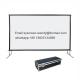XYScreen 120"-400" Portable Fast Folding Front & Rear Projection Projector Screen with Flightcase