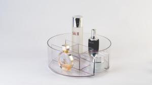 Wholesale acrylic coffee table: Round Kitchen Rotating Turntable Organization & Storage Container Bin