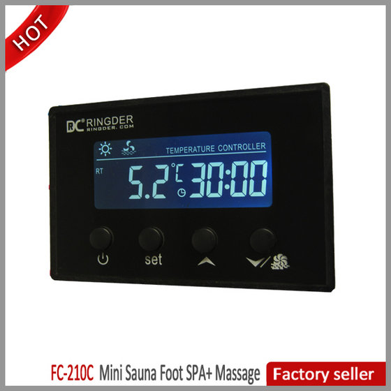 FC-210C Digital LCD Temperature Controller Especially Design for Foot Spa Mini Sauna Room Thermostat
