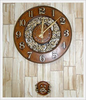 Wall Clock with Pendulum(Rose)