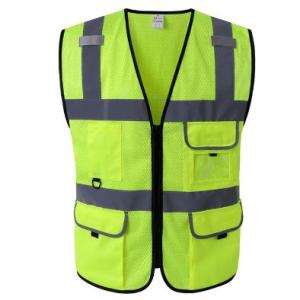 Wholesale safety vest: Reflective Safety Vest with Pockets