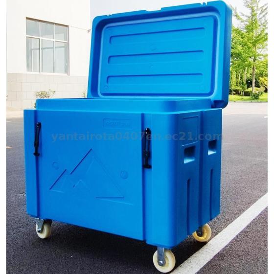 Insulated Dry Ice Storage Container with Lid and Casters Best Insulated ...