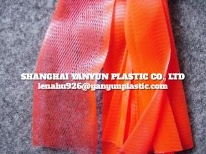 Wholesale fruit packaging net: Packaging Extruded Net Bag PLASTIC MESH PE for Garlic Onion Seafood Oyster Fruit Pack Transportation