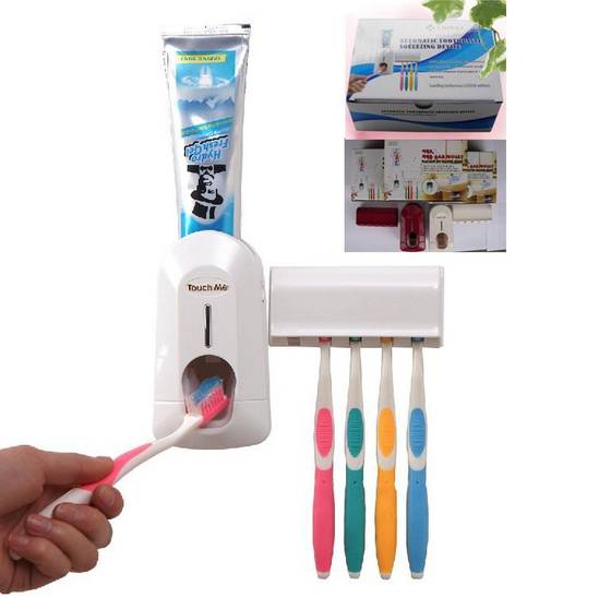 Sell Automatic Toothpaste Dispenser + ToothBrush Holder Set! As seen on TV