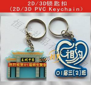 Wholesale soft pvc key chains: 2D-3D Keychain