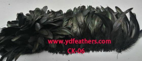 Sell Dyed black rooster/coque/cocktail feather for wholesale from China
