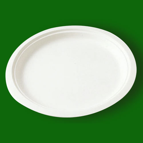 10 Inch Paper Rounded Plate,Compostable Disposable Tableware