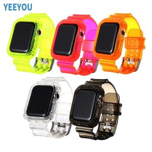 Wholesale silicone bands: YEEYOU Rubber Strap Silicone Watch Band Silicon Bands for Apple Watch Series