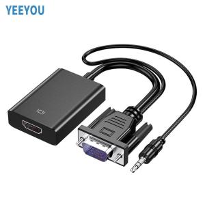 Wholesale video converter: 1080p Audio and Video HDMI Converter HDTV To VGA Adapter