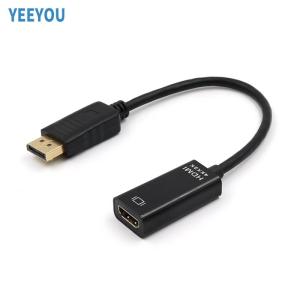 Wholesale adapter for laptop: Dp Displayport Male To HdmI Male Cable Adapter Converter Dp To HD Mi 4k for PC Laptop HD Projector