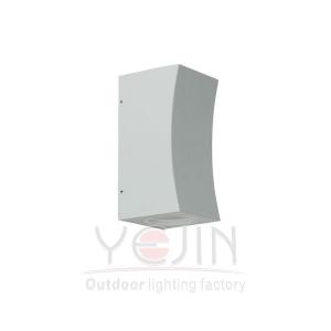 Wholesale down light: Aluminium Rectangle GU10 Type Up Down Outdoor Wall Light YJ-006S/2          GU10 Socket Lamp