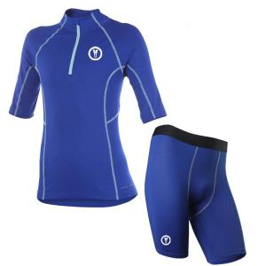 Wholesale compression short: Sublimated Customized Compression Shirt / Short for Men's & Women's