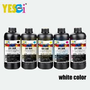 Wholesale uv varnish: Yes-Colorful LED UV HARD INK for Epson Seiko 1020 White BK CY MG YL Varnish Ink Large Format