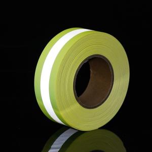 Wholesale flame retardant tape: High Visibility Silver Yellow Flame Retardant Reflective Tape for Clothing