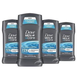 Wholesale stick: Dove Men+Care Antiperspirant Deodorant Stick Clean Comfort 4 Count 72-Hour Sweat & Odor Protection A