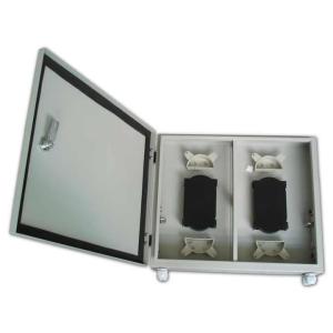 Wholesale try square: Outdoor Wall Mounted Fiber Optic Patch Panel Distribution Box with Splice Try in Both Sides