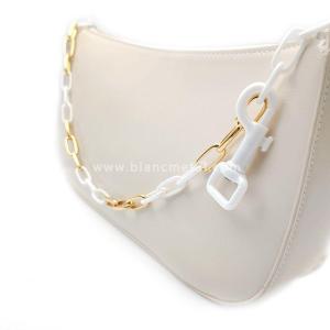 Wholesale handbag accessories hardware: Stainless Steel&Zirconia Ceramic Gold White Chain