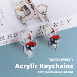 Wholesale custom gift: Factory UV Printing Free Sample Custom Acrylic Anime Keychain for Gift and Decoration