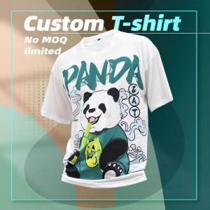 Wholesale digital printing materials: Manufacturer Men T-Shirt Custom Printed Logo Polyester Unisex Summer Short Sleeves