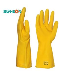 Wholesale dishwashing: Factory Direct Supply Latex Household Dishwashing Gloves Rubber Kitchen Washing Gloves