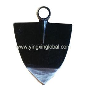 Wholesale custom farm fence: 30010103 Delta Round Hole Eye Triangle Steel Forged Farming Digging Weeding Garden Planting Hoe