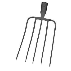 Wholesale fork: 1001025 5 Tines Carbon Steel Forged Hay Garden Prong Fork Steel Farming Pitch Manure Dung Fork