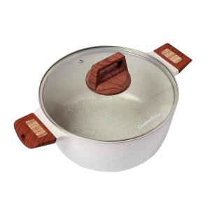 Wholesale aluminum pan: Cookware Deep Fry Pan Free of PFOA Non Stick Soup Pot Casting Aluminum 24cm Frying Pans & Skillets H