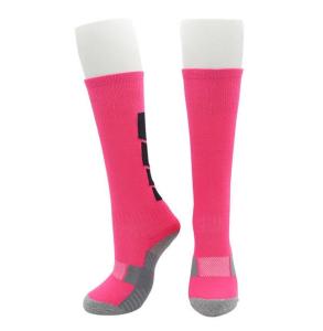 Wholesale dress socks: Custom Pink Youth Football Socks