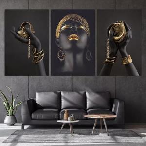 Wholesale Painting & Calligraphy: Wholesale Oil Paintings of African American Art Deco Figures