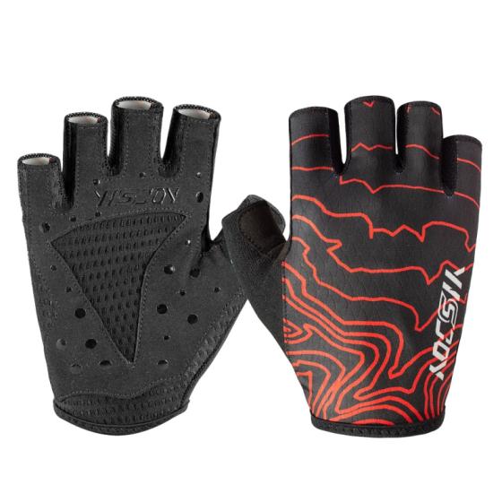 half finger cycling gloves