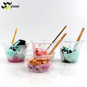 Wholesale yogurt: 1000pcs/Ctn 5oz China Factory High Quality Plastic PET Disposable Yogurt Cups, Ice Cream Cup