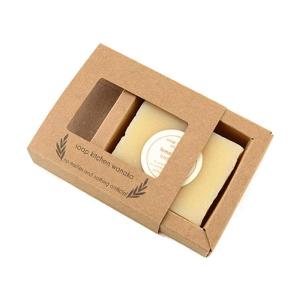 Wholesale handmade soap: Small Kraft Brown Cardboard Package Custom Logo Paper Box for Soap Handmade