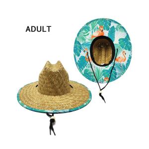 Wholesale woven patch: Womens Tropical Straw Hat