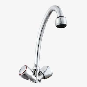 Wholesale zinc ware: brushed Hot and Cold Mixed Kitchen Faucet