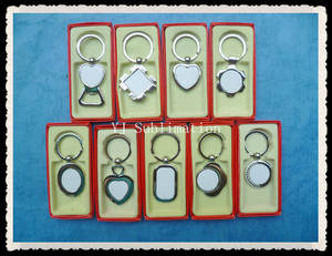 Wholesale Promotional Gifts: DIY Sublimation Key Ring Chians, Heat Print with Your Own Picture