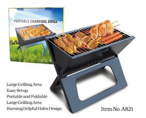 Wholesale charcoal bbq grill: Folded BBQ