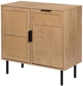 Wholesale beauty furniture: Boho Furniture Wooden Customizable Modern Rattan Sideboard with 2 Doors and 1 Drawer for Living Room