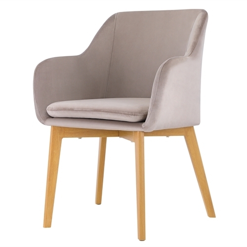 Upholstered Arm Chair With Imitation, Padded Arm Chair