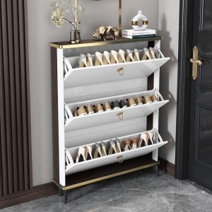 Wholesale metal storage shelves: Shoe Cabinet       Italian-style Light Luxury Ultra-thin Shoe Cabinet